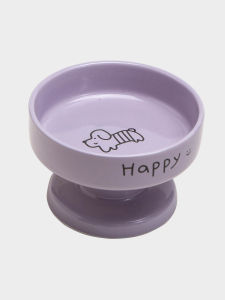 Petdebby | Ceramic High Foot Pet Food Bowl