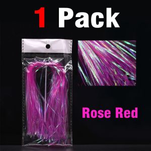 MNFT 1mm Corrugated Gliss Strands Saltwater Fishing Jig Hook Streamer Flies Tying Materials Flash Tinsel Simulates Fish Scale