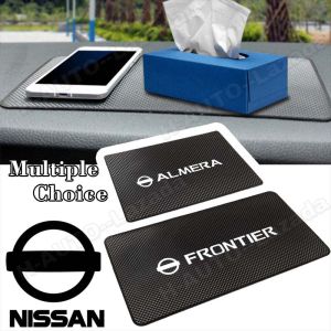 Car Non Slip Mat For Nissan Almera Frontier Grand Livina Sunny Navara Serena Teana X-Trail Np300 Skyline Sentra Pulsar Gtr Sylphy Nv200 Terra Juke Versa Rogue 350Z 370Z Terrano Anti Slip Pad Dashboard Sticky Pad Car Accessories