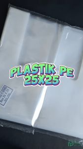 Kantong Plastik PE Bening Untuk DUS 25x25 Isi 25 pcs Kresek Transparan Lentur 500 gram
