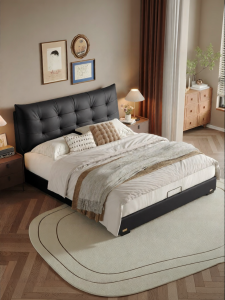 Custom High-End 1.8m Leather Bed Frame