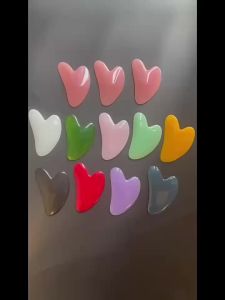 Gua Sha Massage Board Natural Resin Jade Stone for Face Rose Pink Guasha Facial Massager Scrapers Tools for Face Neck Back Body
