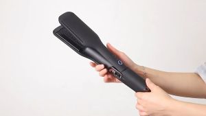 OEM Duet Style Electric 2 in 1 air Hair Straightener Professional Hair Dryer and Straightener
