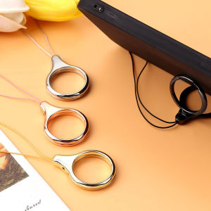 Phone Lanyard HP Finger Ring Metal Multifungsi 2 in 1 Mobile Phone HP Holder Braket