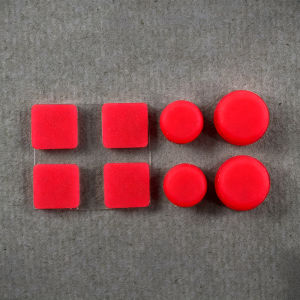 JCD | 1Set Upper and Lower Screw Rubber Feet Cover For 3DSXL/3DSLL Screw Dust Plug Cover Rubber Plug