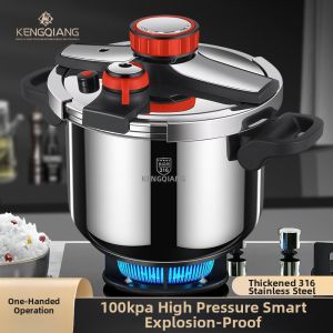 RONGCHUAN | New Explosion-Proof Large Capacity Pressure Cooker Compatible with Induction and Gas