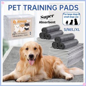 Disposable Super Absorbent Pet Diapers for Dogs Cats Bamboo Charcoal Deodorant Dog Training Pee Pad Quick Dry