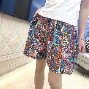 Seluar pendek sutera kapas untuk wanita musim panas longgar Plus saiz seluar kasual nipis seluar rumah