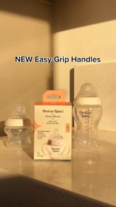 Baby Bottle Handles for Tommee Tippee Ergonomic Non Slip Grip Easy Self-Feeding BPA Free Replacement Tomee Holder for Newborn Bottles