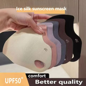 Summer Sunscreen Traceless Mask for Women 3D Stereoscopic UV Protection Riding Breathable Ice Silk Thin Sunshade Mask