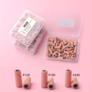 100 Chiếc Dây Nhám 3.1mm Kèm 1 Bộ Trục Mài Móng Điện Dụng Cụ Chăm Sóc Móng Điện Để Loại Bỏ Da Chết