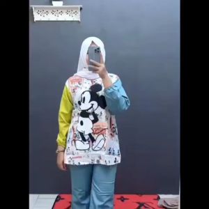 ONE SET TOYOBO MICE/ATASAN MUSLIMAH TERBARU/BUSANA MUSLIMAH TERBARU