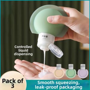 rosekey | Portable Squeeze Silicone Bottles Travel Toiletry Kit