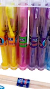 30Pcs/pack Toothbrush Family Pack Elastic Gum Care Adult toothbrush Round box high quality soft