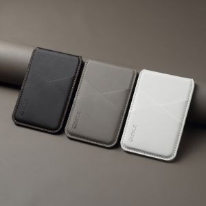 Original Leather For Magsafe Magnetic Wallet Slot Card Holder Phone Stand For iPhone 17 16 15 14 Pro Max Bank ID Card Bag Cover