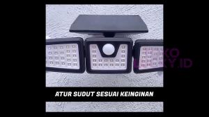 Lampu Dinding Tenaga Surya Sensor Gerak Solar Cell PIR Night Lamp 72 LED