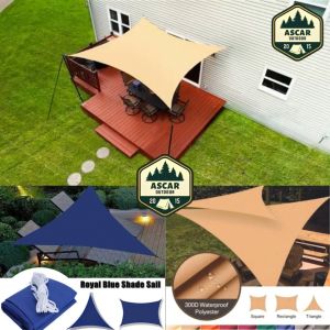 Baru Tenda Kanopi Awning Taman Ukuran 15x2 2x3 3x3 3x4 4x6 Bahan Polyester D300 Sun Shade