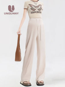 unisunny | Maternity Summer Lightweight Pants High Waist Comfortable Loose-fitting