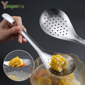 YESPERY Stainless Steel Slotted Spoon Soup Spoon Sichuan Pepper Oil Strainer Hot Pot Spoon Household Egg Scoop