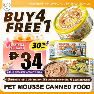 Cassiel Pet Mousse Can Food For Immune Joint Hip Heart Digestion Coat & Skin Boosting For Cat & Dog