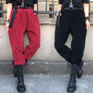 Fashionable High-Waist Oversized Workwear Pants Autumn New Arrival Versatile Worn-look Casual Trousers for Women