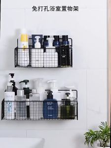 Kệ Lưới Kệ Đựng Đồ Nhà Tắm Dán Tường Hình Chữ Nhật Kệ Thép Sơn Tĩnh Điện Cao Cấp Không Rỉ Siêu Chắc Mã CNLuoi