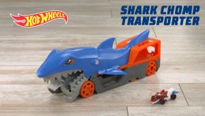Hot Wheels Track City Shark Chomp Transporter Original Mattel