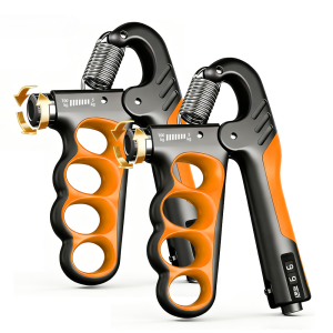 5KG-100KG 4-Hole Counting Hand Gripper Adjustable Resistance Hand Grip Strengthener Anti Slip Forearm Fitness Hand Exerciser