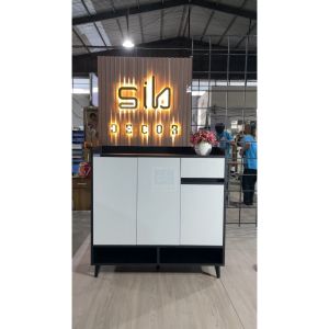 Tủ Giày Gỗ Nhiều Ngăn Đa Năng Thương Hiệu SIB Decor Màu Trắng TG20