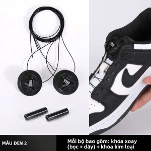 1 Đôi Dây Giày Tự Động Có Khóa Xoay Dễ Dàng Dây Giày Co Giãn Cho Giày Thể Thao - Dây Giày Không Cần Buộc Cho Người Lớn Và Trẻ Em