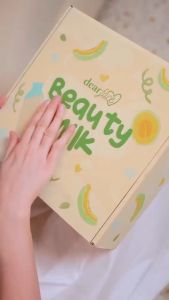 🍌 DEAR FACE BEAUTY MILK BANANA  🍌 Delicious Milky Banana drink packed with Hydrolyzed Collagen to boost your Radiant Beauty