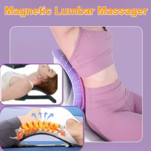 Magnetic Therapy Lumbar Stretcher Acupuncture Massage Correcting Hunchback Back Pain Relief Yoga Fitness