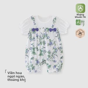 TONGLIANCHUXIN | Bodysuit Bé Hè Nhẹ Bamboo Cotton