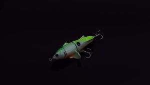 Mồi Câu Cá Giả CIBO 110mm 24g Kiểu Plopper Nổi Mặt Nước Có Vây Xoay 3 Khúc Và Bi Thép Dùng Cho Câu Cá Bass Ở Biển Sông Hồ Chứa.