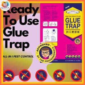 Rat Glue Board Trap (Pest Control Quality Approved) 103gram THICK GLUE RB40L strong glue weather proof mouse tikus