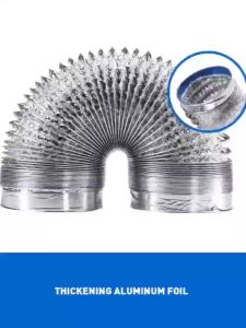 COFOE. 5m Exhaust Pipe/Vent Hose Outlet Tube/Portable Aluminum Duct Ventilation Flexible/Range Hood Aluminum Duct Hose.
