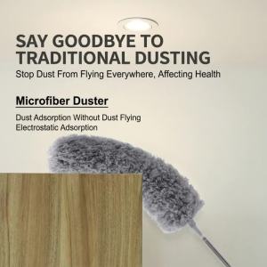 Microfiber Feather Duster 4/5-in-1 Kit Dusters for Cleaning Cobweb Duster Microfiber Dusters for High Ceilings and Fans Reusable