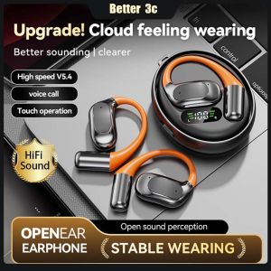 HiFi Lossless Sound Noise Reduction Bluetooth 5.4 Earphone Multi Languages AI Intelligent Translation Headset Ultra Long Battery Life Wireless Headphone With LED Digital Display