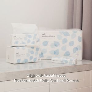 Olaif Daily Soft Facial Tissue - Tisu Wajah - 70 Sheets / 180 sheets / 250 Sheets / 900gr