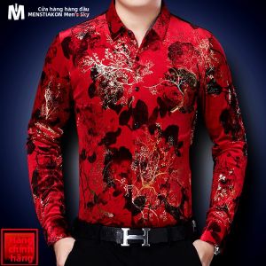 Menstiakon | Áo Dài Tay Chống Lạnh Mùa Thu Đông Bằng Nhung Nam