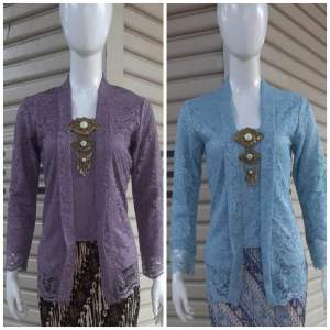 atasan kebaya kutubaru brokat/kebaya wanita modern/kebaya formal lengan panjang