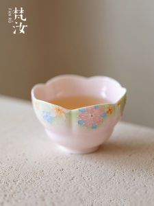 Fanyu Hand-Painted Ceramic Tea Cup High Aesthetic Value Single Cup Gongfu Tea Brewing Set Jingdezhen Handmade Tea Drinking Cup