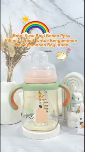 Botol Susu Bayi PPSU Anti Kolik Wide Neck Botol Minum Anak 3IN1 Free Gift Box 240ml 300ml BB12