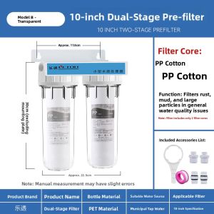 「China Plug」JINXIANQUAN | Water Purification and Scale Prevention Kitchen Filter 10 Inch PP Cotton Filter