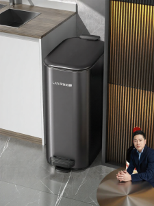 HANSHILIUJIA | Thùng Rác Bếp Sang Trọng Inox Kích Thước Lớn