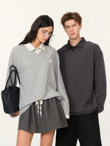 Áo Nỉ Polo Cổ Bẻ Dài Tay Mùa Xuân Thu Cho Nam Và Nữ Thương Hiệu Thời Trang Phổ Biến Đi Làm Thường Ngày Bằng Vải Polyester