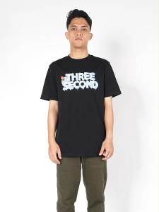 3Second Kaos Pria Lengan Pendek Regular Fit Katun Logo Script Gucimane C300225