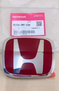 CIVIC FC FN2 DEPAN FRONT LOGO EMBLEM MERAH 75700-SMT-E00