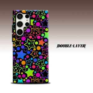 BILIBILI | Rainbow Star For Samsung Galaxy S26 S25 S24 A56 A36 Dual Layer Luxury Fashion Full Lens Protective Case
