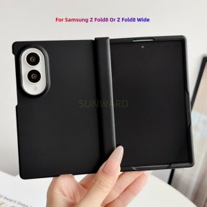 Luxury Fully Wrapped Hinge Protective Skin Feel Phone Case For Samsung Galaxy Z Fold 8 Ultra Wide Z Fold7 6 5 4 3 Matte Cover